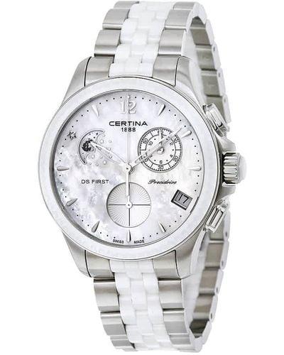 Certina Ds First Lady Moon Phase Chronograph Watch 00 - Metallic