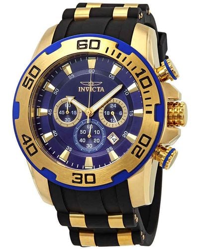 INVICTA WATCH Pro Diver Chronograph Blue Dial Watch - Metallic