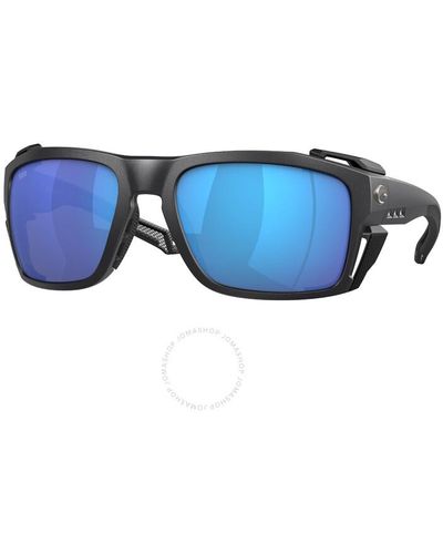 Costa Del Mar King Tide 8 Blue Mirror Polarized Glass Sunglasses 6s9111 911101 60