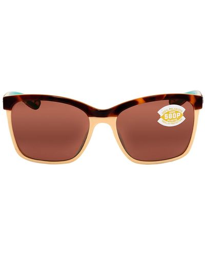 Costa Del Mar Anaa Brown Polarized Polycarbonate Sunglasses Ana 105 Ocp 55