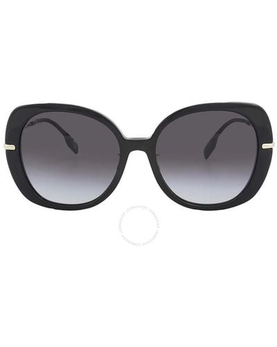 Burberry Eugenie Gray Gradient Square Sunglasses Be4374f 30018g 55