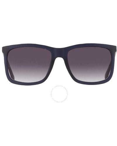 Guess Factory Gradient Smoke Square Sunglasses Gf0171 91b 57 - Blue