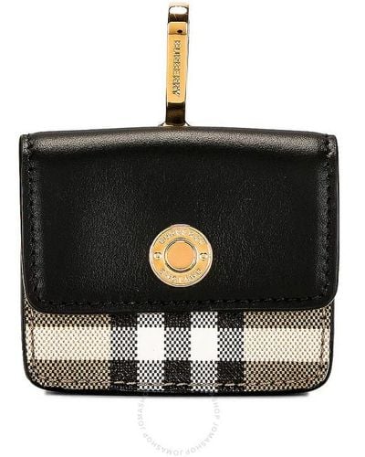 Burberry Check Patchwork Hampshire Airpods Pro Case - Black