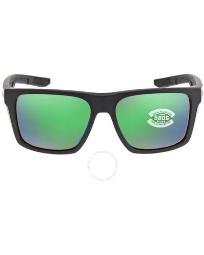 Costa Del Mar Lido Green Mirror Polarized Glass Sunglasses 6s9104 910402 57