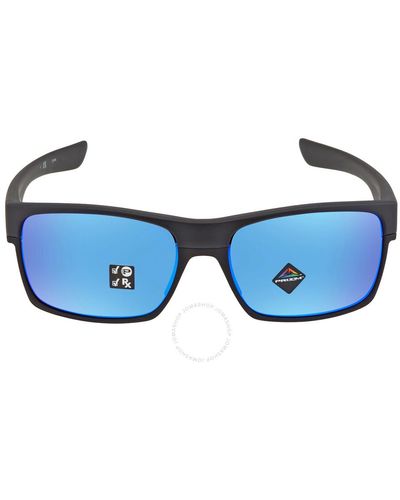 Oakley Twoface Prizm Sapphire Polarized Rectangular Sunglasses Oo9189 918946 60 - Blue