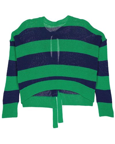 Marni Loose-fit Striped Jumper - Green