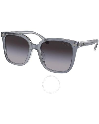 COACH Grey Gradient Square Sunglasses Hc8381f 57808g 56