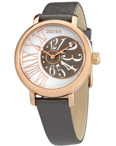 Brera Orologi Valentina Elegant Quartz White Dial Watch -saf - Metallic