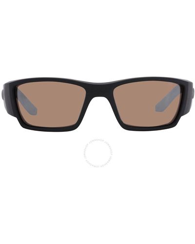 Costa Del Mar Corbina Pro Copper Silver Mirror Polarized Glass Sunglasses 6s9109 910903 61 - Brown