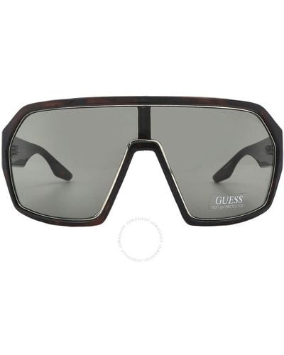 Guess Factory Green Shield Sunglasses Gf5101 52n 00 - Gray