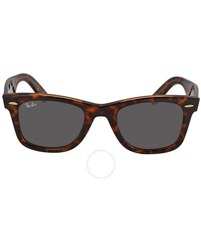 Ray-Ban Original Wayfarer Dark Classic Sunglasses Rb2140 1292b1 50 - Gray