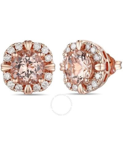 Le Vian Peach Morganite Earrings Set - Pink