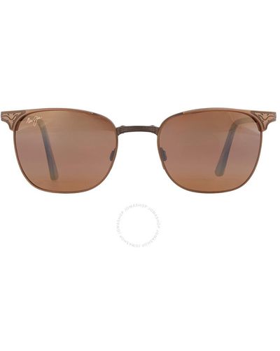 Maui Jim Stillwater Hcl Bronze Folding Sunglasses H706-16c 52 - Brown
