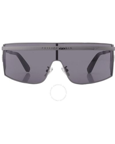 Philipp Plein Grey Wrap Sunglasses Spp013m 0568 99 - Brown