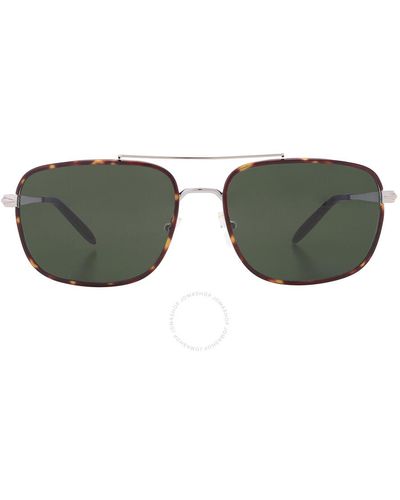Michael Kors Glasgow Green Rectangular Sunglasses Mk1133j 101482 60
