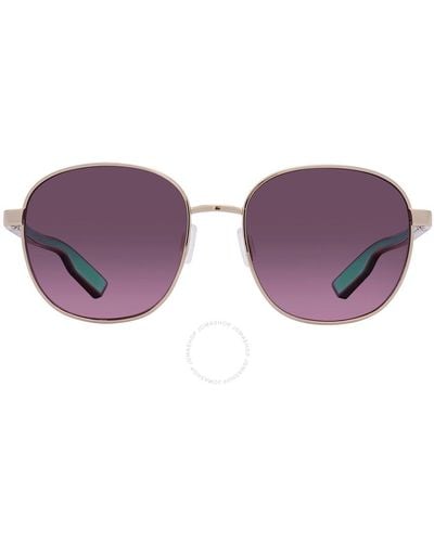 Costa Del Mar Egret Rose Gradient Polarized Glass Round Sunglasses 6s4005 400515 55 - Purple