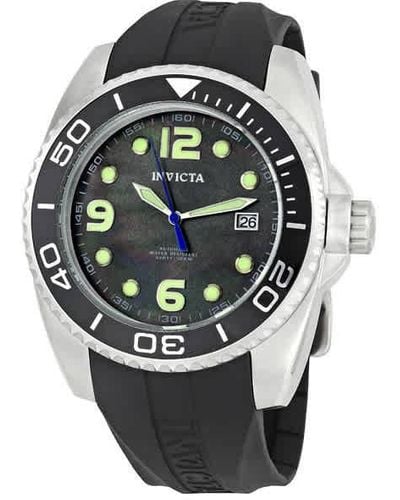 INVICTA WATCH Pro Diver Automatic Black Mother Of Pearl Dial Watch - Metallic
