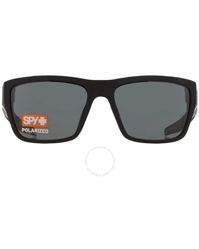 Spy Dirty Mo 2 Hd Plus Grey Green Polarized Wrap Sunglasses 6700000000015 - Black