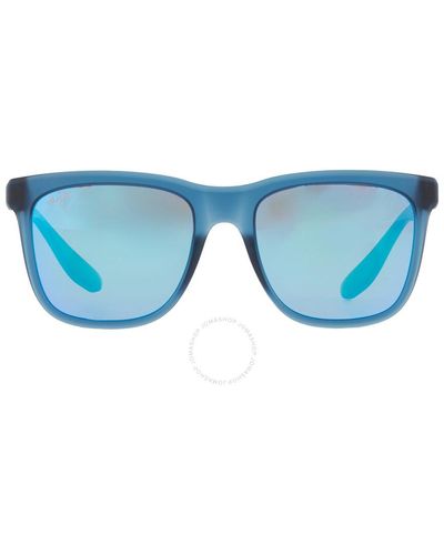 Maui Jim Pehu Blue Hawaii Square Sunglasses B602-03 55