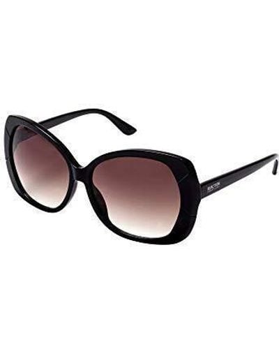 Kenneth Cole Gradient Smoke Butterfly Sunglasses - Brown