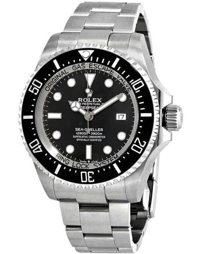 Rolex Deepsea Black Dial Automatic Stainless Steel Oyster Watch 126660bkso - Metallic
