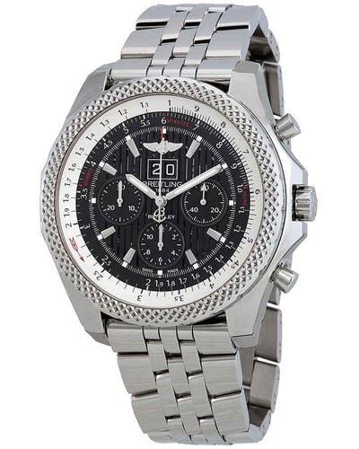 Breitling Bentley 6.75 Speed Chronograph Automatic Black Dial Watch - Metallic