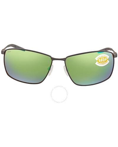 Costa Del Mar Turret Green Mirror Polarized Polycarbonate Sunglasses Trt 11 Ogmp 63