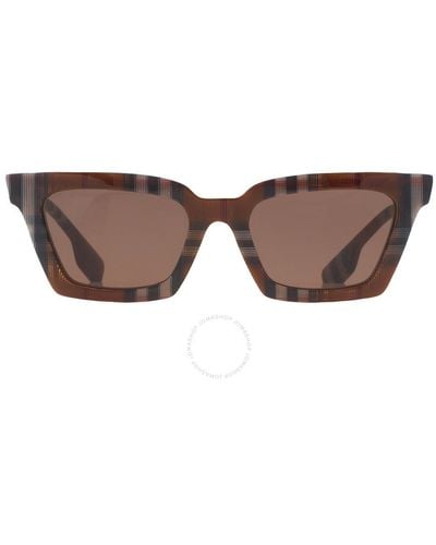 Burberry Briar Dark Brown Square Sunglasses Be4392u 396673 52
