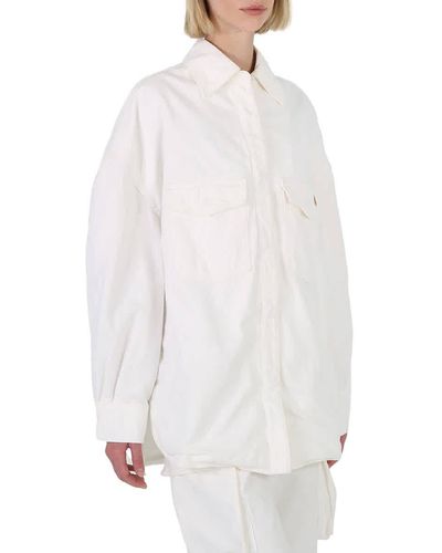 The Attico Short Coat Shirt - White