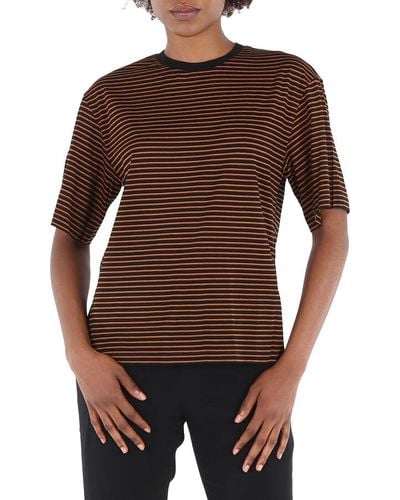 Etudes Studio Hustle Stripe T-shirt - Brown