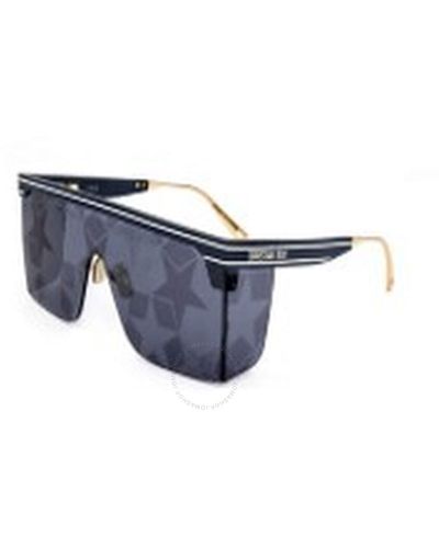 Dior Mirror Blue Star Print Shield Sunglasses Club M1u Cd40042u 91c 00