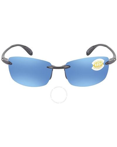 Costa Del Mar Ballast Mirror Polarized Polycarbonate Sunglasses Ba 11 Obmp 60 - Blue
