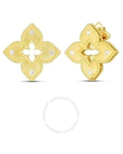 Roberto Coin Petite Venetian Princess Diamond Stud Earrings 18k - Metallic