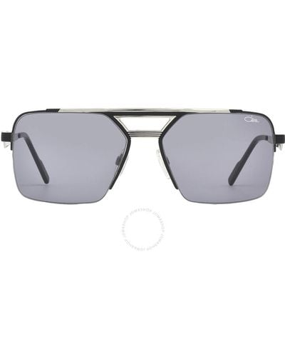 Cazal Grey Navigator Sunglasses 9102 002 61 - Black
