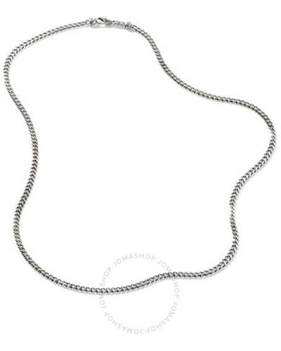 John Hardy Classic Chain Curb Sterling Silver Necklace - Metallic