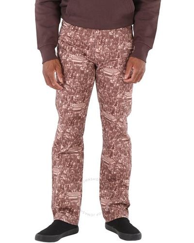 Daily Paper Souk Numir Straight-leg Trousers - Red