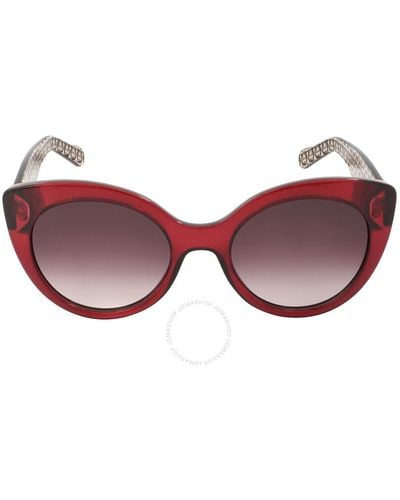 Ferragamo Burgundy Gradient Butterfly Sunglasses Sf964s 634 54 - Red
