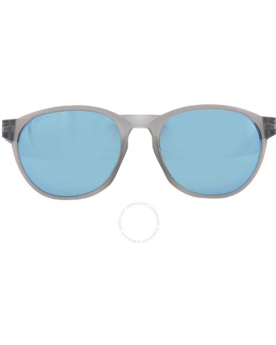 Oakley Reedmace Prizm Sapphire Round Sunglasses Oo9126 912603 54 - Blue