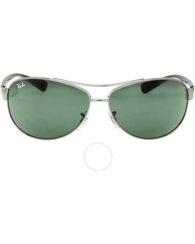 Ray-Ban Aviator Sunglasses Rb3386 004/71 63 - Green