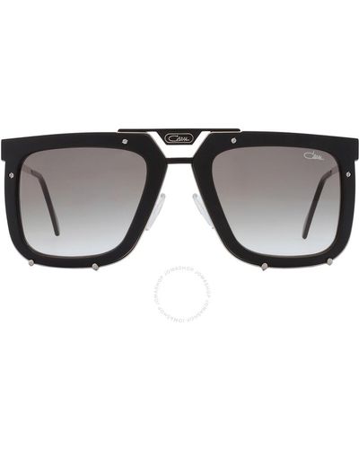 Cazal Gray Gradient Square Sunglasses 648 002 56 - Black