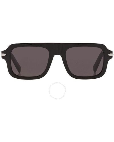 Dior Gray Navigator Sunglasses Blacksuit N2i Dm40060i 01a 52