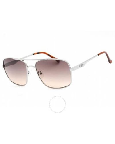 Guess Factory Gradient Rectangular Sunglasses Gf0211 10f 58 - Pink