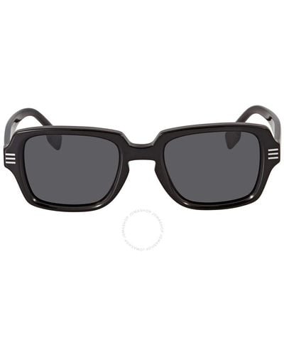 Burberry Dark Gray Rectangular Sunglasses Be4349 300187 51