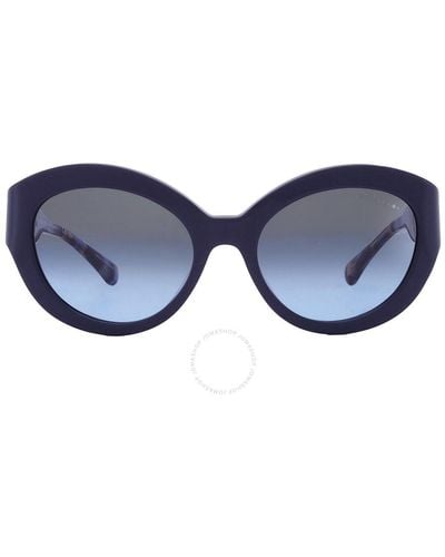 Michael Kors Brussels Gray Blue Gradient Cat Eye Sunglasses Mk2204u 39488f 54