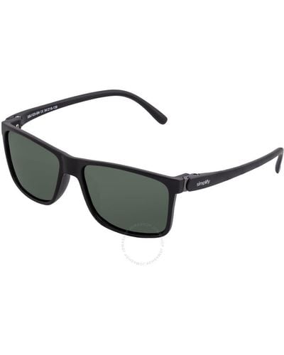 Simplify Multi-color Square Sunglasses Ssu123-gn - Black