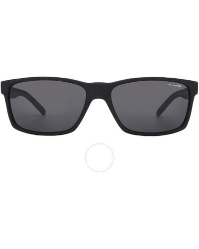Arnette Gray Rectangular Sunglasses An4185 44787 59 - Black
