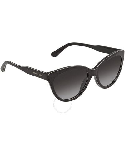 Michael Kors Dark Gray Gradient Cat Eye Sunglasses  35658g 55 - Black