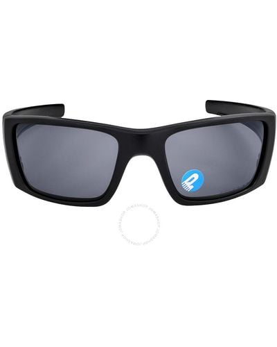 Oakley Fuel Cell Polarized Wrap Sunglasses Oo9096 909605 60 - Blue