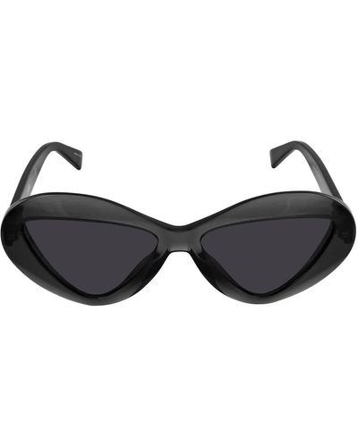 Moschino Mchino Dark Grey Irregular Sunglasses M076/s 0kb7/ir 55 - Black