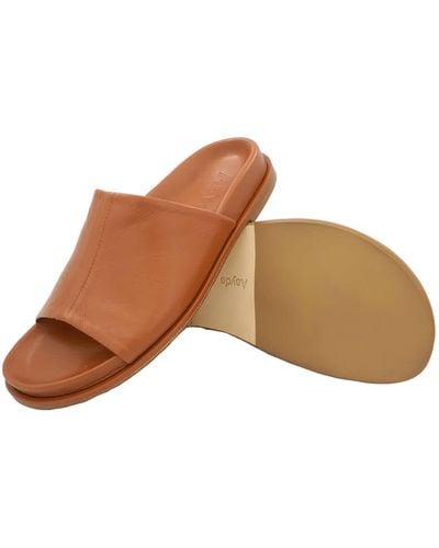 Aeyde Nappa Leather Slipper - Brown
